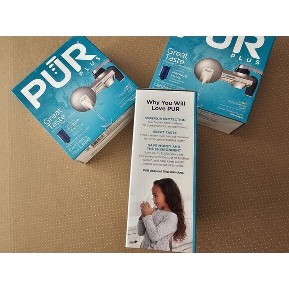 Lot Of 3 PUR Plus Faucet Filtration System Champagne - Picture 11 of 13